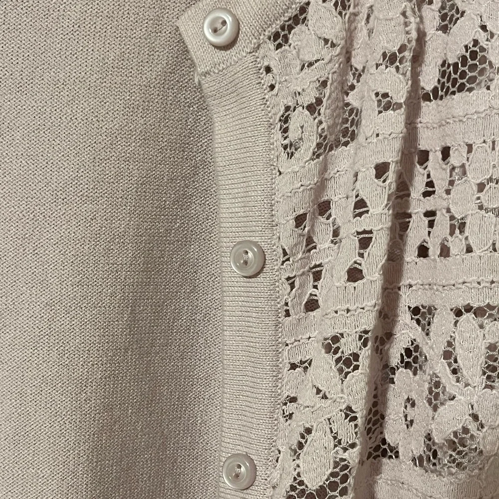 LOFT lace Cardigan, Size M - Picture 4 of 6